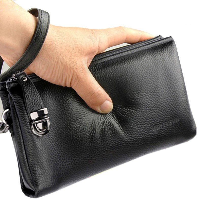 Leather Wallet Men - 2025 Borsa a mano da uomo