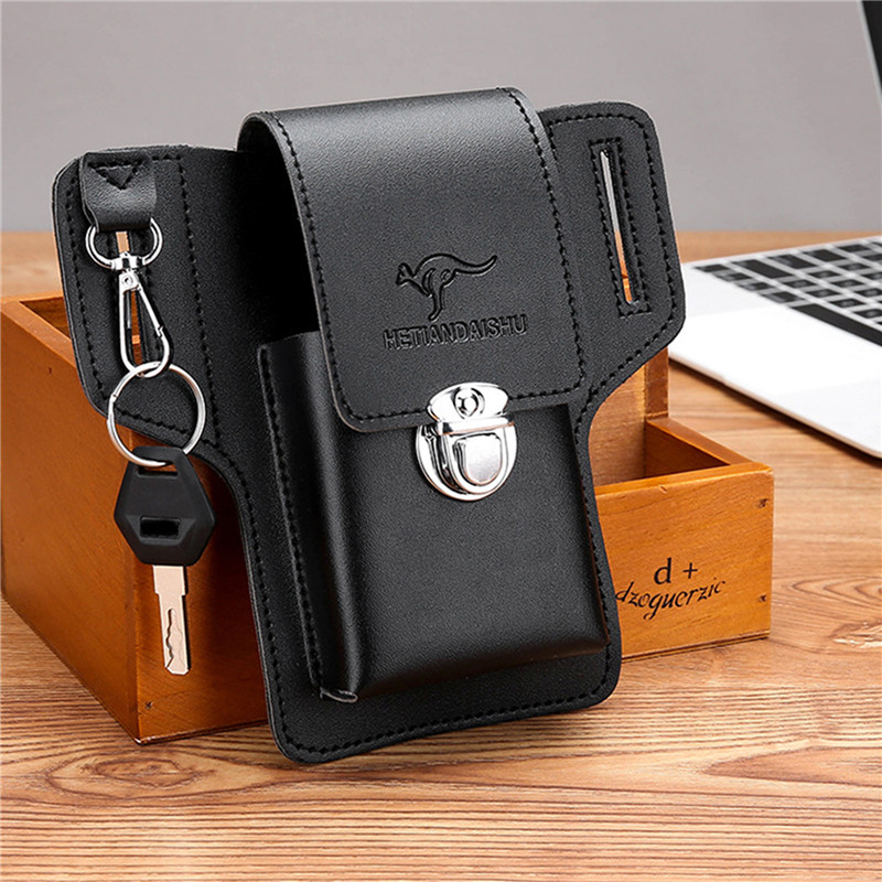 Custodia a fondina da cintura  - Leather Wallet Men recensione e prezzo